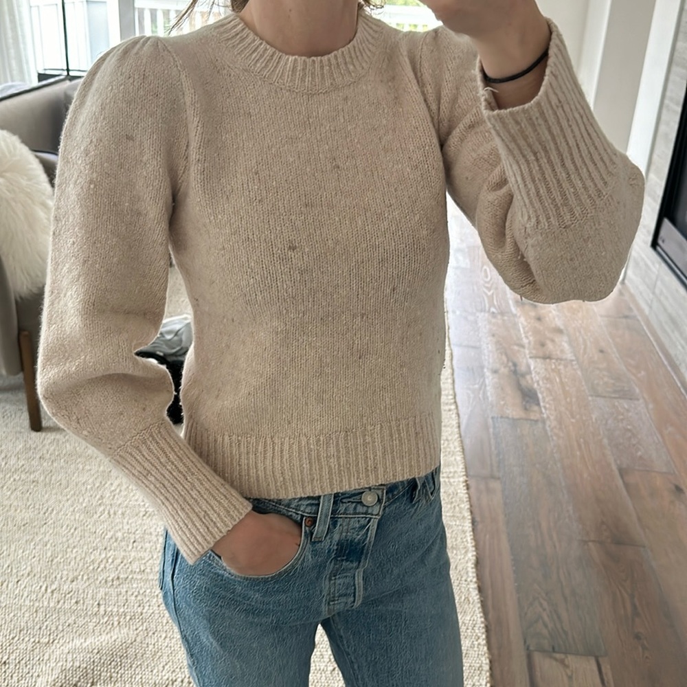 A.L.C. wool and cashmere blend oatmeal sweater Sz Small (fits like XS)